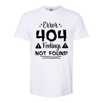 Funny Single Anti Valentine Gift Error 404 Feelings Not Found Gift Softstyle CVC T-Shirt