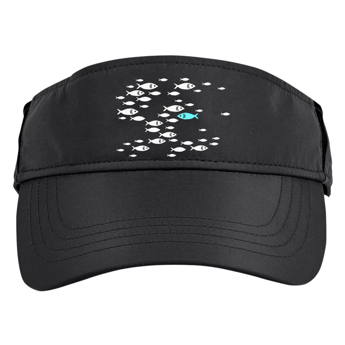 Fish Swim Against The Current In The Sea Adult Drive Performance Visor