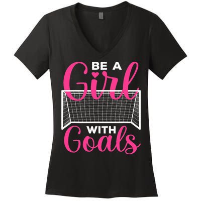 Funny Soccer Art For Soccer Lovers Players Women's V-Neck T-Shirt