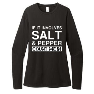 Funny Salt And Pepper Cooking Spices Red White Black Pepper Gift Womens CVC Long Sleeve Shirt