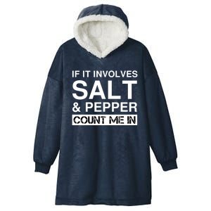 Funny Salt And Pepper Cooking Spices Red White Black Pepper Gift Hooded Wearable Blanket