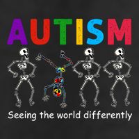 Funny Skeleton Autism Seeing The World Differently Gift Cool Comfort Performance Bucket Hat