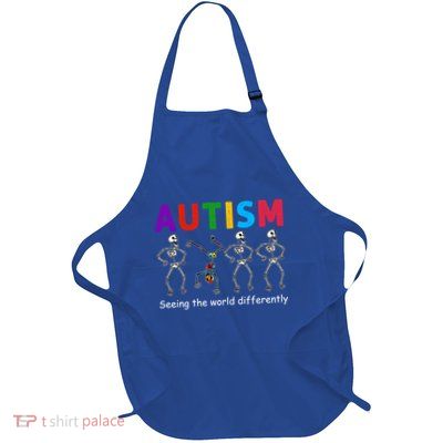 Funny Skeleton Autism Seeing The World Differently Gift Apron