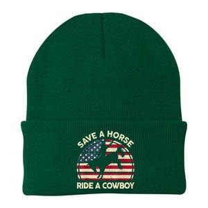 Funny Save A Horse Ride Cowboy Western Rodeo Costume Knit Cap Winter Beanie