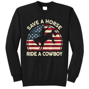 Funny Save A Horse Ride Cowboy Western Rodeo Costume Sweatshirt