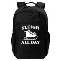 Funny Sleigh All Day Christmas In July Retro Vintage Ugly Daily Commute Backpack