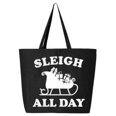 Funny Sleigh All Day Christmas In July Retro Vintage Ugly 25L Jumbo Tote