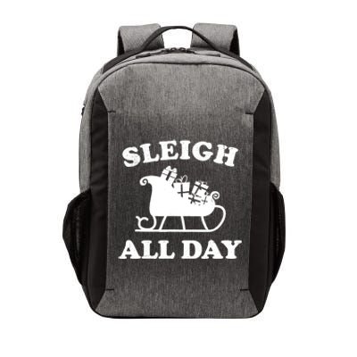 Funny Sleigh All Day Christmas In July Retro Vintage Ugly Vector Backpack