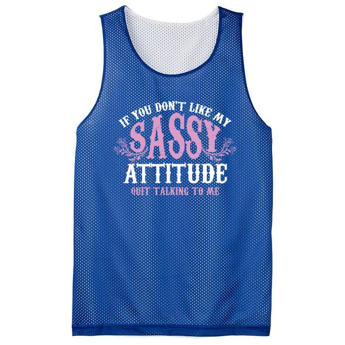 Funny Sassy Attitude Gift Cute Clever Witty Funny Gift Mesh Reversible Basketball Jersey Tank