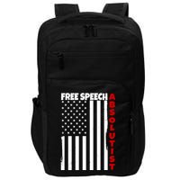 Free Speech Absolutist American Flag Impact Tech Backpack