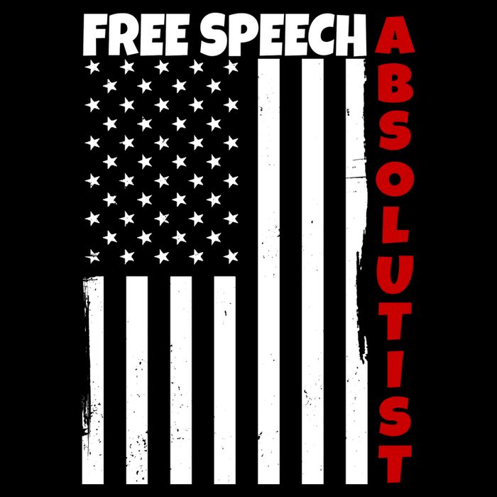 Free Speech Absolutist American Flag Impact Tech Backpack