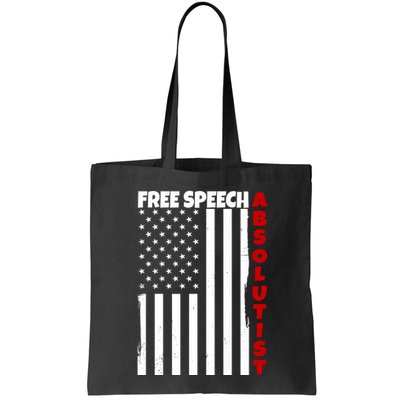 Free Speech Absolutist American Flag Bag