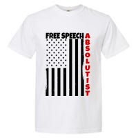 Free Speech Absolutist American Flag Garment-Dyed Heavyweight T-Shirt