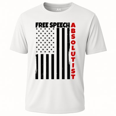 Free Speech Absolutist American Flag Performance Shirt