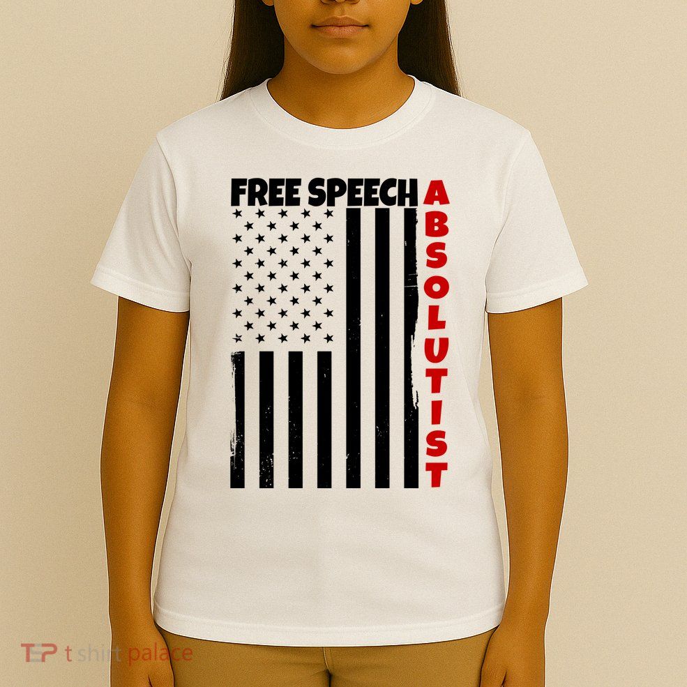 Free Speech Absolutist American Flag T-Shirt