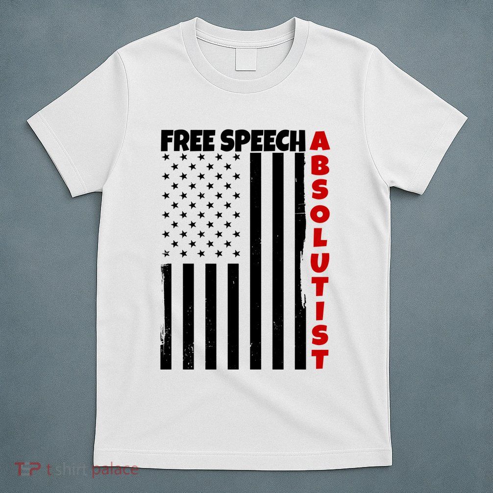 Free Speech Absolutist American Flag T-Shirt