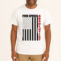 Free Speech Absolutist American Flag Tall T-Shirt