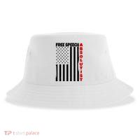 Free Speech Absolutist American Flag Sustainable Bucket Hat
