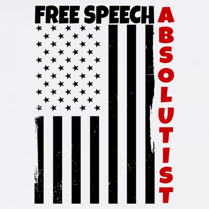 Free Speech Absolutist American Flag Button