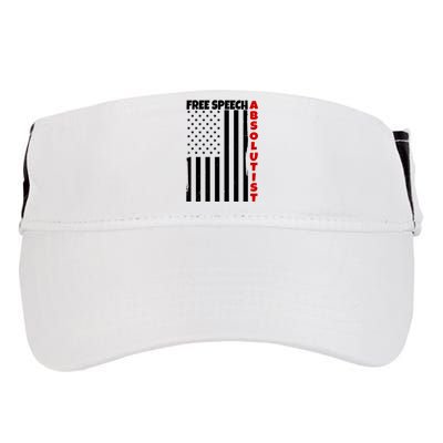 Free Speech Absolutist American Flag Adult Drive Performance Visor