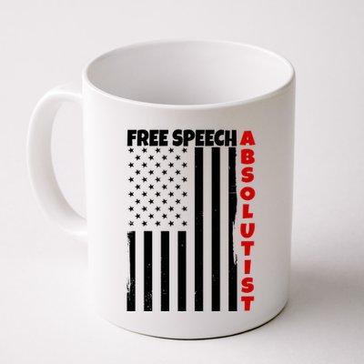 Free Speech Absolutist American Flag Mug