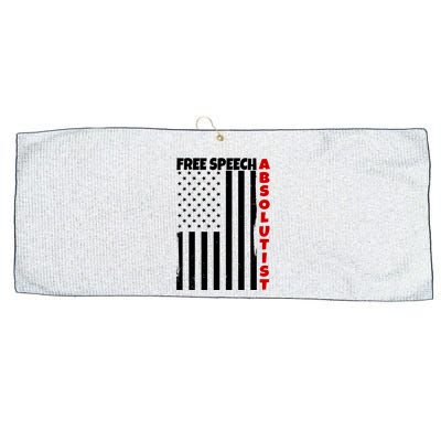 Free Speech Absolutist American Flag Large Microfiber Waffle Golf Towel