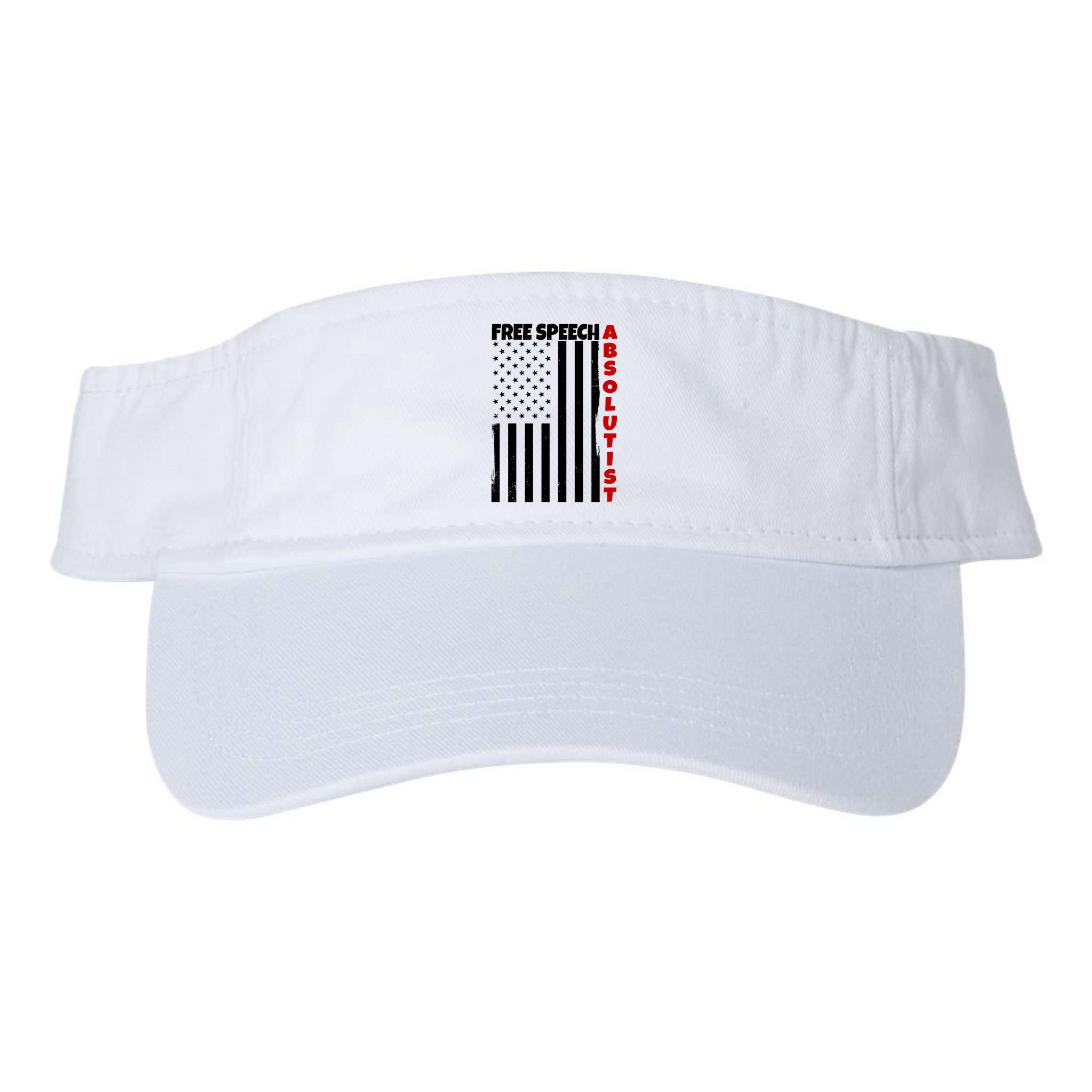 Free Speech Absolutist American Flag Visor