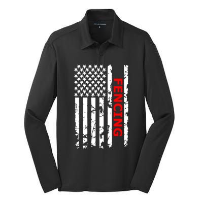 Fencing 'S And 'S Cool Gift Silk Touch Performance Long Sleeve Polo