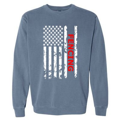 Fencing 'S And 'S Cool Gift Garment-Dyed Sweatshirt