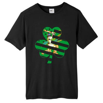 Funny Shamrock Baseball Players Catchers St Patrick's Day Gift Tall Fusion ChromaSoft Performance T-Shirt