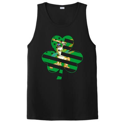 Funny Shamrock Baseball Players Catchers St Patrick's Day Gift PosiCharge Competitor Tank