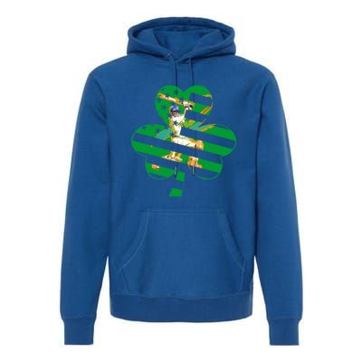 Funny Shamrock Baseball Players Catchers St Patrick's Day Gift Premium Hoodie