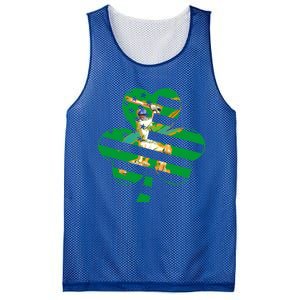 Funny Shamrock Baseball Players Catchers St Patrick's Day Gift Mesh Reversible Basketball Jersey Tank