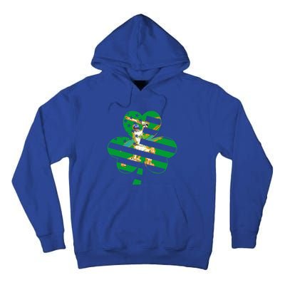 Funny Shamrock Baseball Players Catchers St Patrick's Day Gift Tall Hoodie