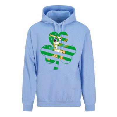 Funny Shamrock Baseball Players Catchers St Patrick's Day Gift Unisex Surf Hoodie