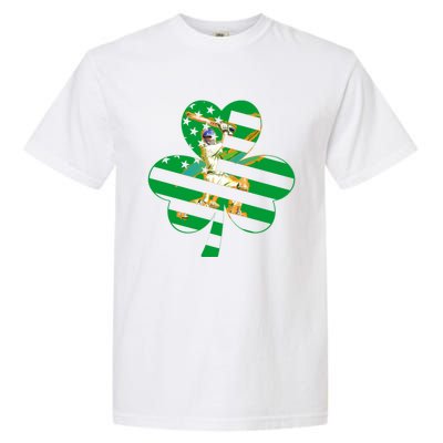 Funny Shamrock Baseball Players Catchers St Patrick's Day Gift Garment-Dyed Heavyweight T-Shirt