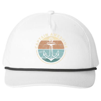 Funny Sailing Boating Sailor Boat Captain Awesome Snapback Five-Panel Rope Hat