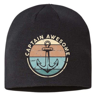 Funny Sailing Boating Sailor Boat Captain Awesome Sustainable Beanie