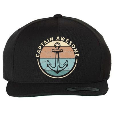 Funny Sailing Boating Sailor Boat Captain Awesome Wool Snapback Cap