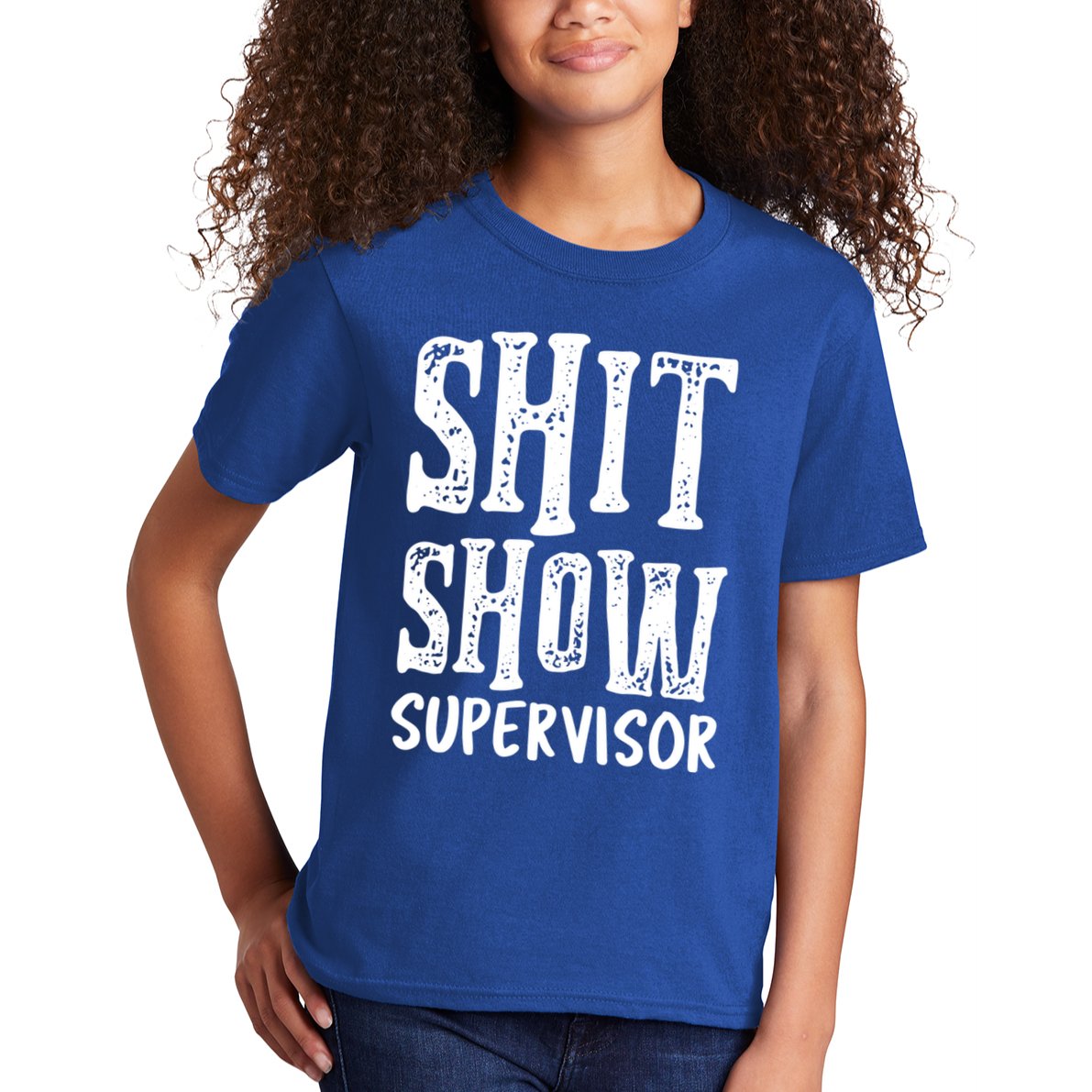 Funny Supervisor Boss Ager Mom Dad Teacher Nurse Meaningful Gift Kids T-Shirt
