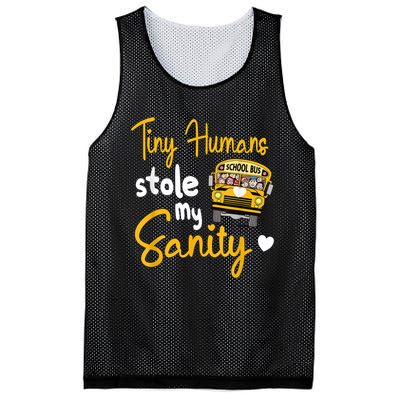 Funny School Bus Driving School Bus Driver Mesh Reversible Basketball Jersey Tank