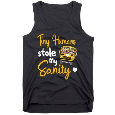 Funny School Bus Driving School Bus Driver Tank Top