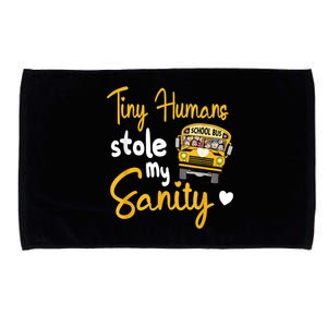 Funny School Bus Driving School Bus Driver Microfiber Hand Towel