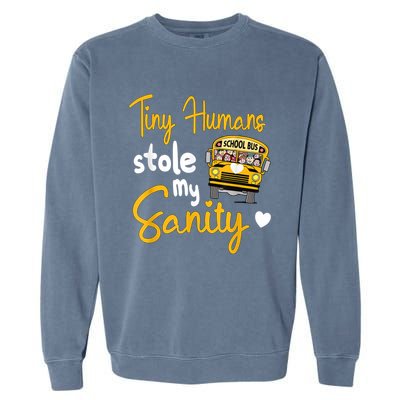 Funny School Bus Driving School Bus Driver Garment-Dyed Sweatshirt