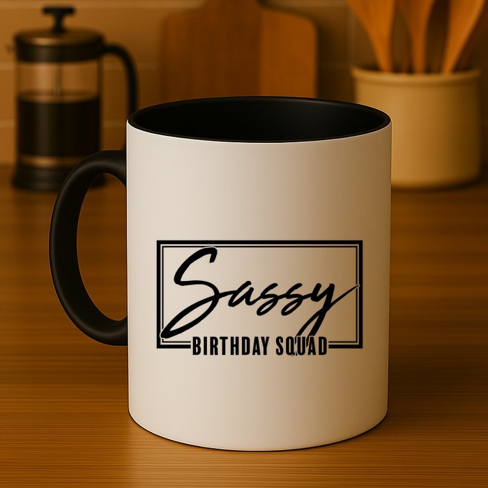 Funny Sassy Birthday Squad Matching Group Shirts Mug