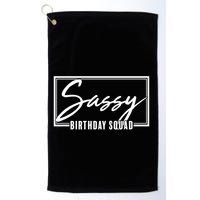 Funny Sassy Birthday Squad Matching Group Shirts Golf Towel
