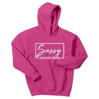 Funny Sassy Birthday Squad Matching Group Shirts Kids Hoodie