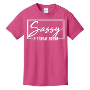 Funny Sassy Birthday Squad Matching Group Shirts Kids T-Shirt