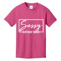Funny Sassy Birthday Squad Matching Group Shirts Kids T-Shirt
