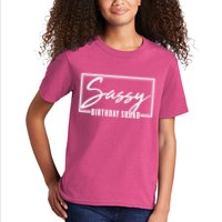 Funny Sassy Birthday Squad Matching Group Shirts Kids T-Shirt